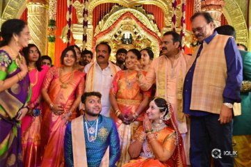 Celebs at Bandla Ganesh Brothers Daughter Ashritha Wedding Photos